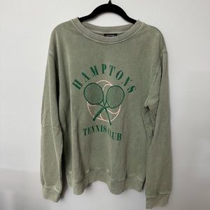 Green Hamptons sweater